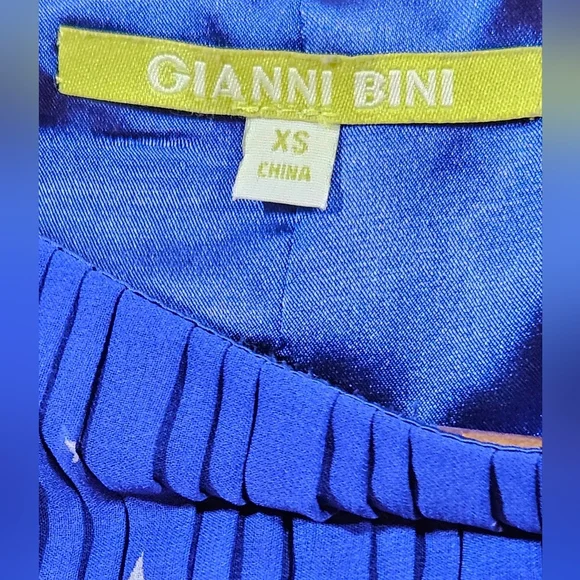 Gianni Bini Designer Cobalt Blue & White Stars Sleeveless Dress Dillard's SizeXS - Picture 7 of 7